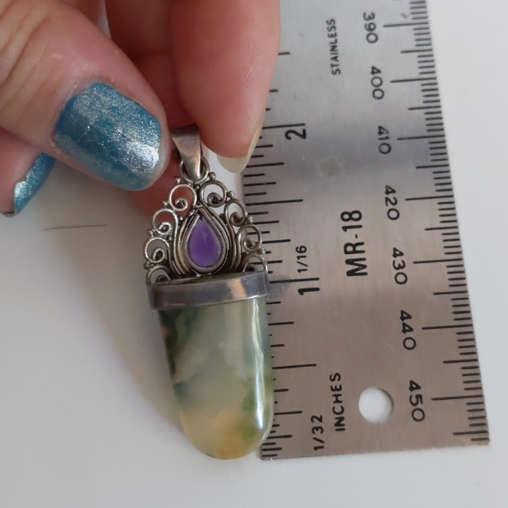 Precious stone pendant - Picture 2 of 3